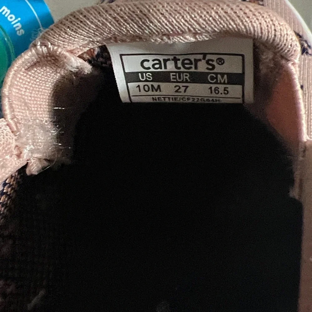 Carter's Pink Slip-On Sneakers with Black Leopard Spots